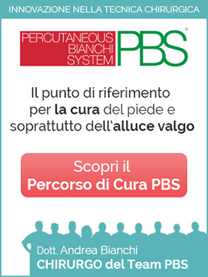 Dott Bianchi, fondatore PBS, cura e intervento alluce valgo