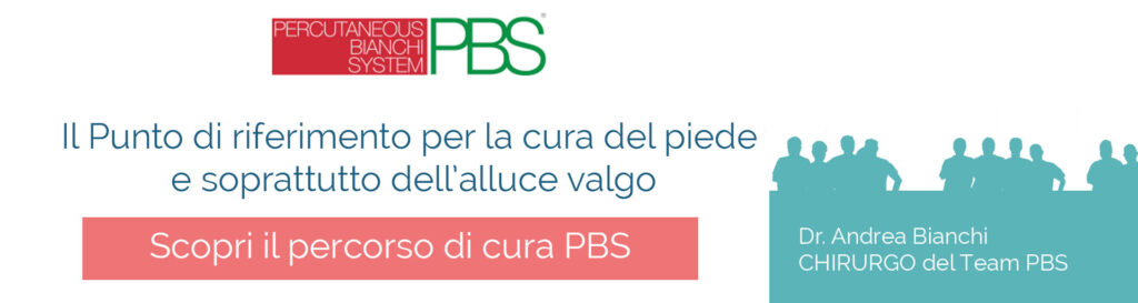 PBS punto di riferimento per alluce valgo